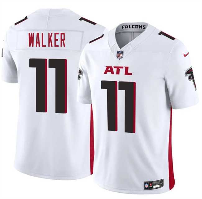 Men & Women & Youth Atlanta Falcons #11 Jalon Walker White 2025 Draft F.U.S.E. Vapor Untouchable Limited Stitched Jersey